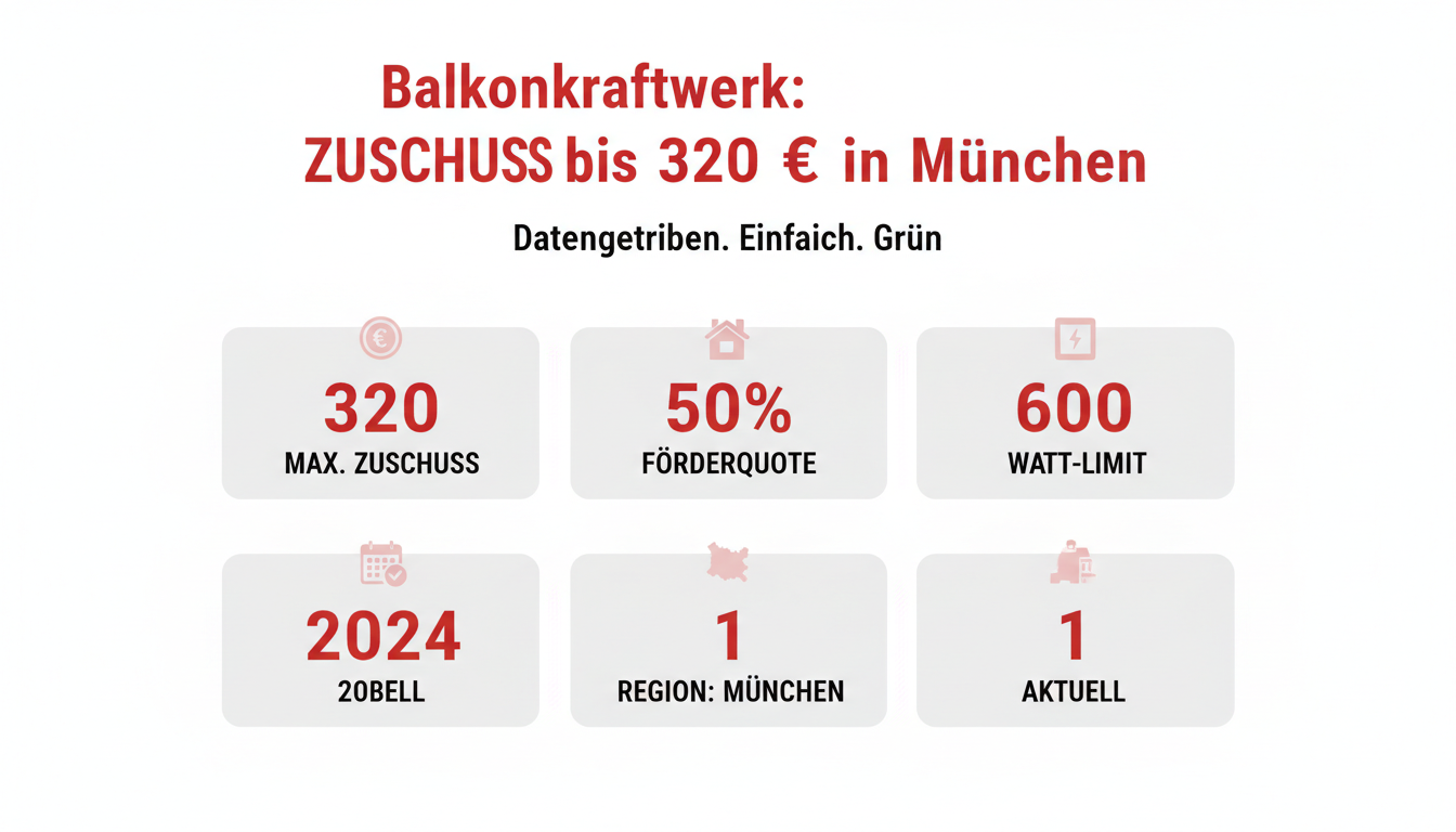 Balkonkraftwerk: Zuschuss bis 320 € in München