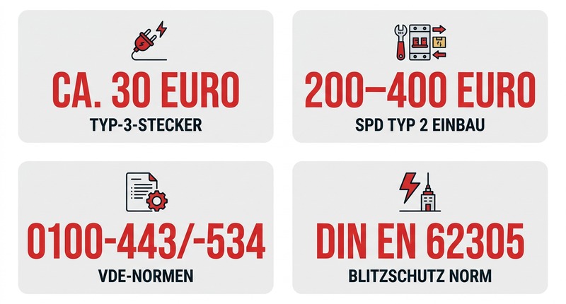 Überspannungsschutz: 200-400€ Einbaukosten