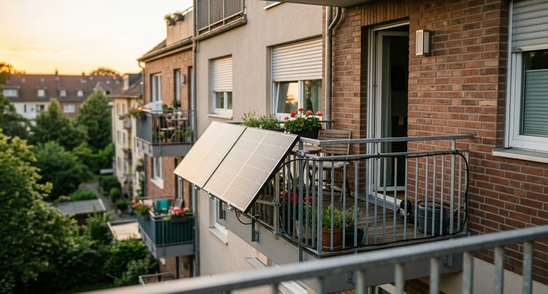 Balkonkraftwerk Diebstahlschutz am Balkon